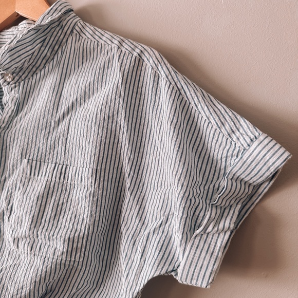 rebellion striped tie front shirt - Picture 2 of 4